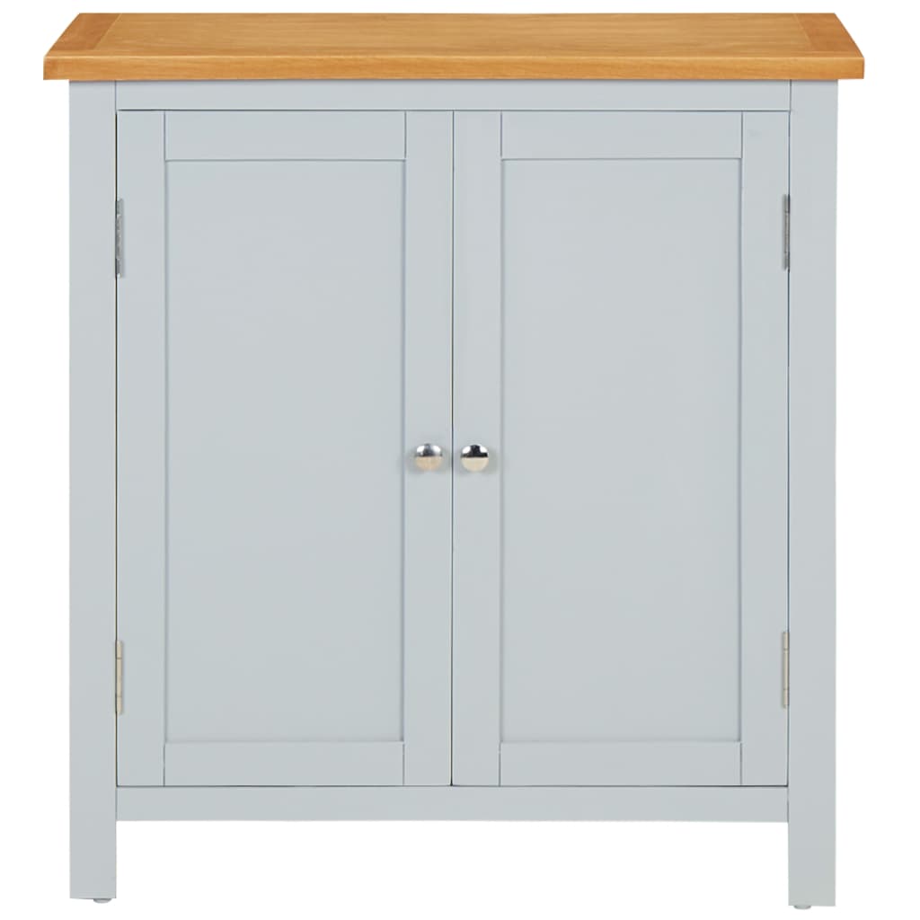 Aparador de madera de roble maciza 70x35x75 cm