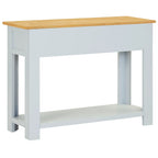 Mesa consola de madera maciza de roble 83x30x73 cm