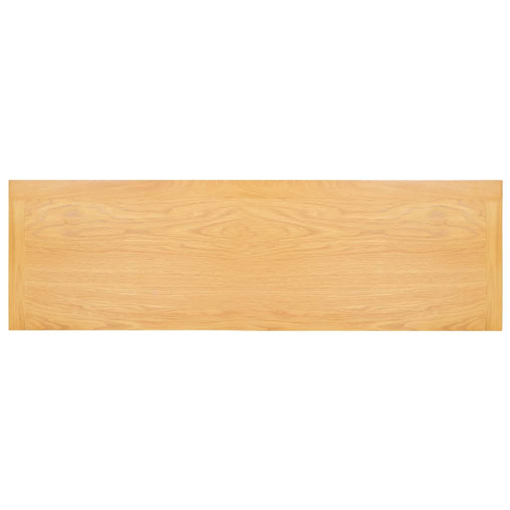 Mesa consola de madera maciza de roble 83x30x73 cm