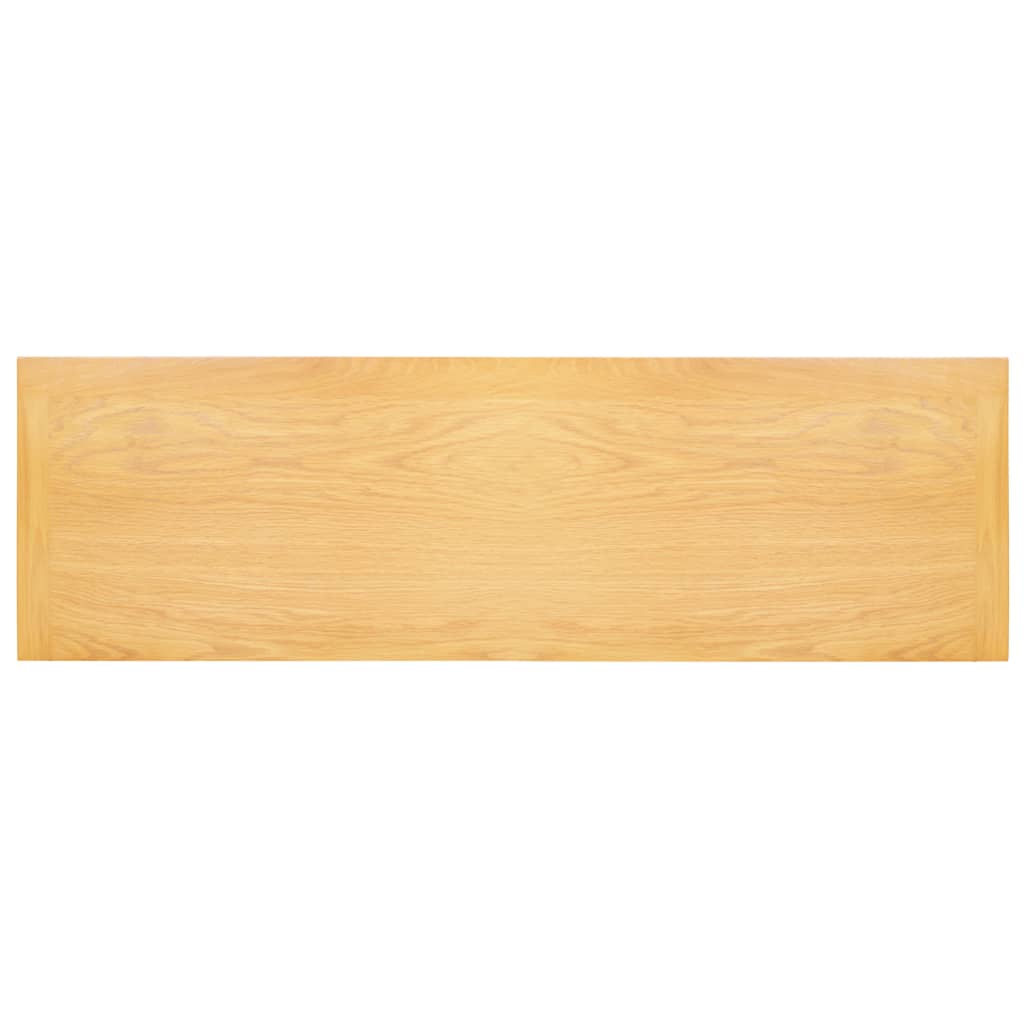 Aparador de madera maciza de roble 110x33,5x70 cm