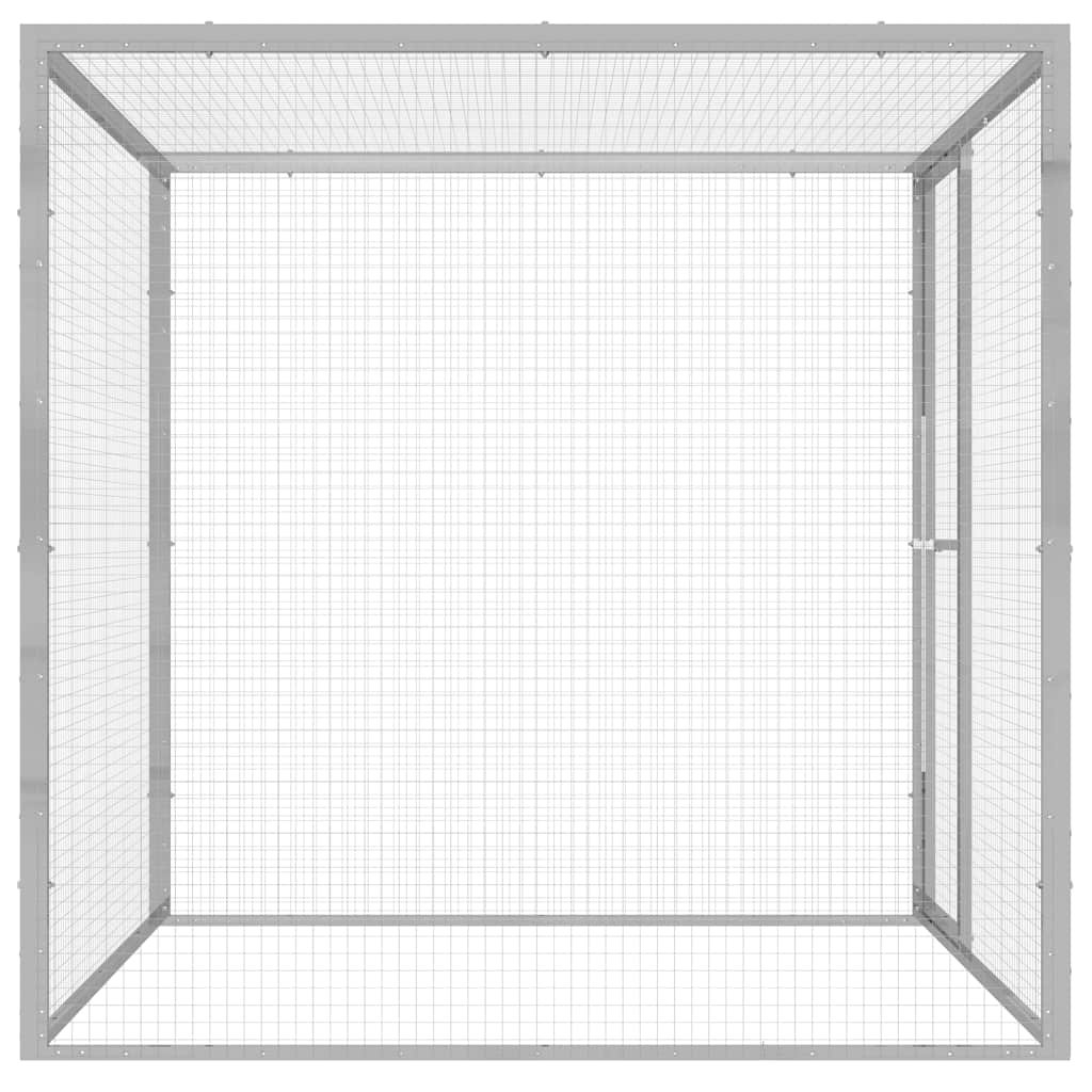 Jaula para gatos acero galvanizado 1,5x1,5x1,5 m