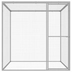 Jaula para gatos acero galvanizado 1,5x1,5x1,5 m