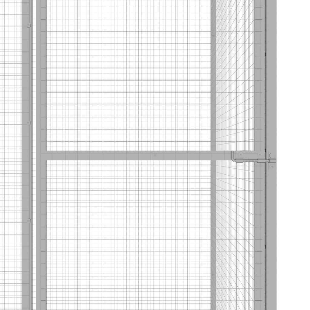 Jaula para gatos acero galvanizado 1,5x1,5x1,5 m