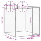 Jaula para gatos acero galvanizado 1,5x1,5x1,5 m