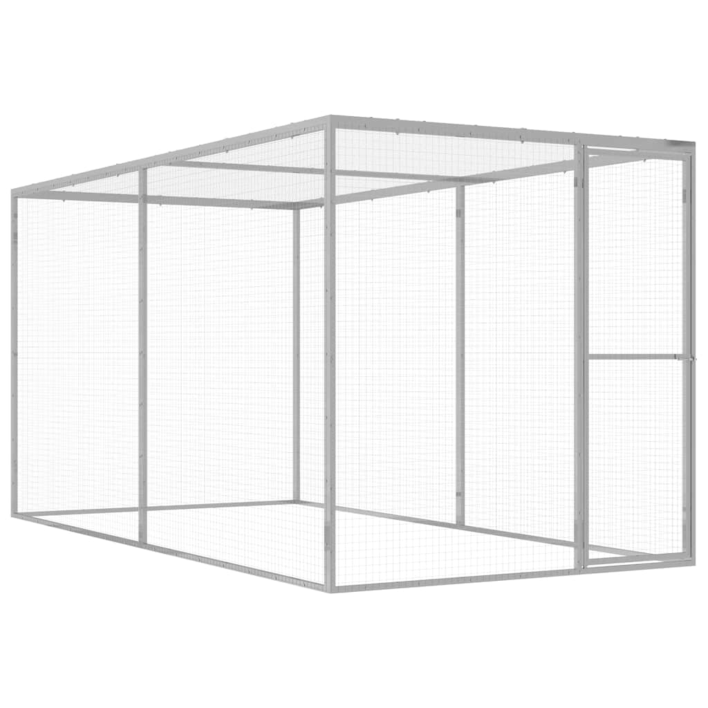 Jaula para gatos acero galvanizado 1,5x1,5x1,5 m