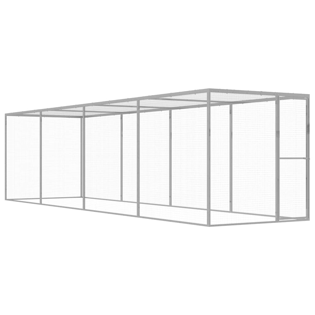 Jaula para gatos acero galvanizado 1,5x1,5x1,5 m