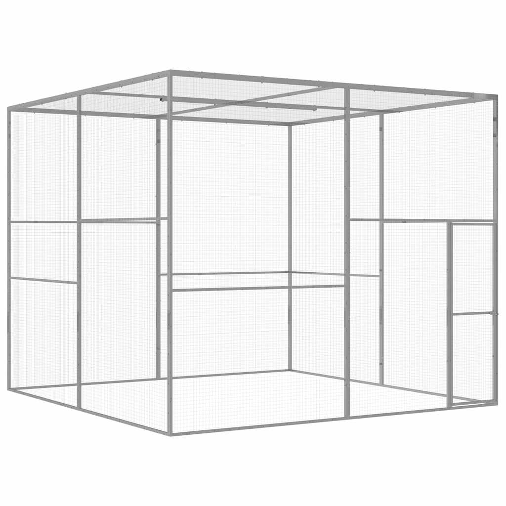 Jaula para gatos acero galvanizado 1,5x1,5x1,5 m