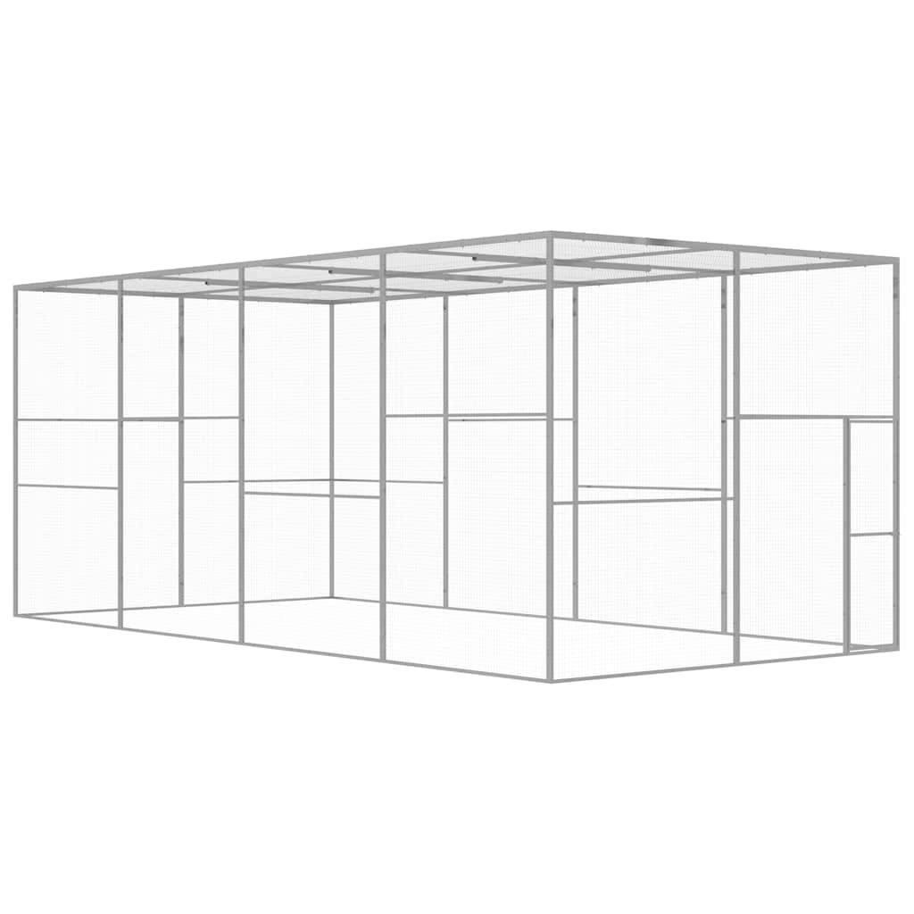 Jaula para gatos acero galvanizado 1,5x1,5x1,5 m