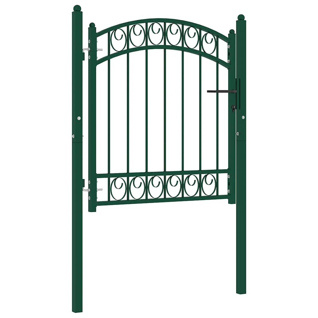 | Puerta de cerca | con cerradura Verde 100 x 175 cm