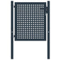 Puerta de valla de acero antracita 102x75 cm