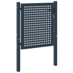 Puerta de valla de acero antracita 102x75 cm