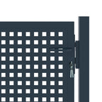 Puerta de valla de acero antracita 102x75 cm
