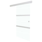 Sliding door with soft close, ESG glass and aluminum 76x205 cm