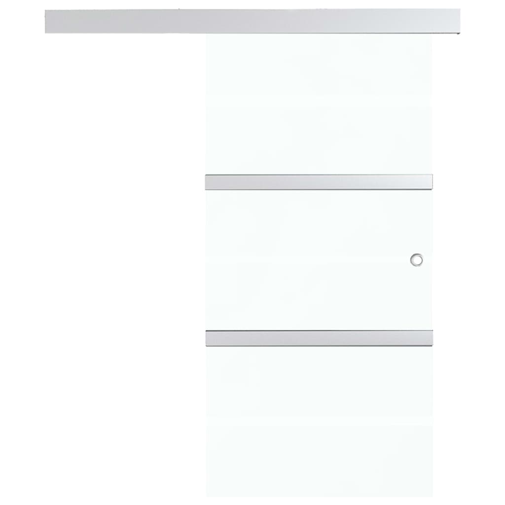 Sliding door with soft close, ESG glass and aluminum 76x205 cm