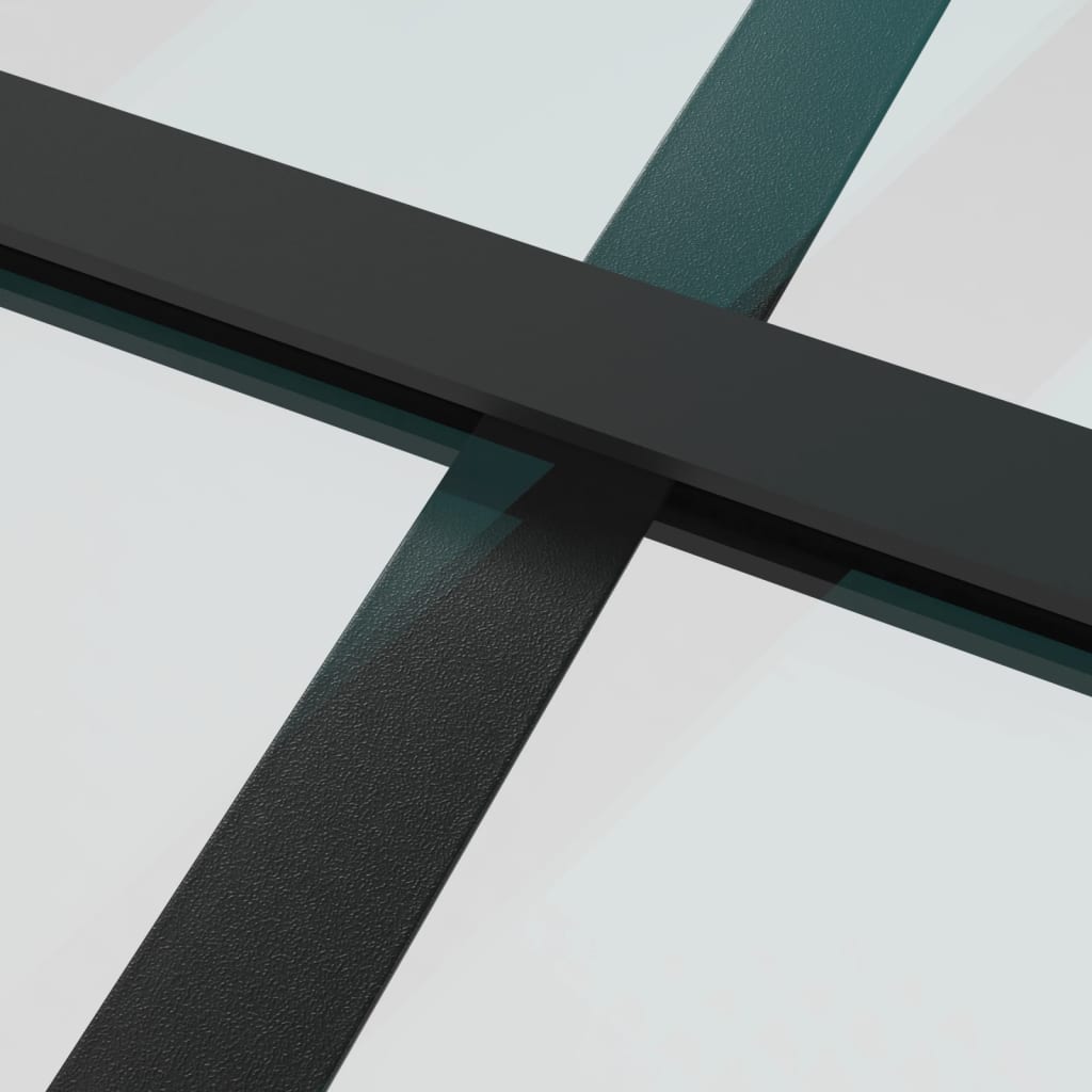 Sliding door, aluminum and black ESG glass, 102.5x205 cm