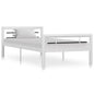 Estrutura de cama de dossel metálica branca 100x200 cm