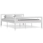 Cama con somier sin colchón metal blanco 90x200 cm