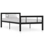 Cama con somier sin colchón metal blanco 90x200 cm
