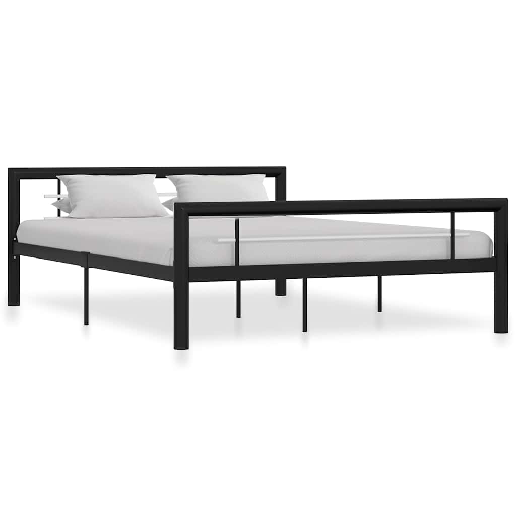 Estructura cama con dosel sin colchón metal blanco 120x200 cm