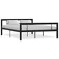 Cama con somier sin colchón metal blanco 90x200 cm