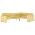 Juego de muebles de jardín 2 piezas madera de pino impregnada