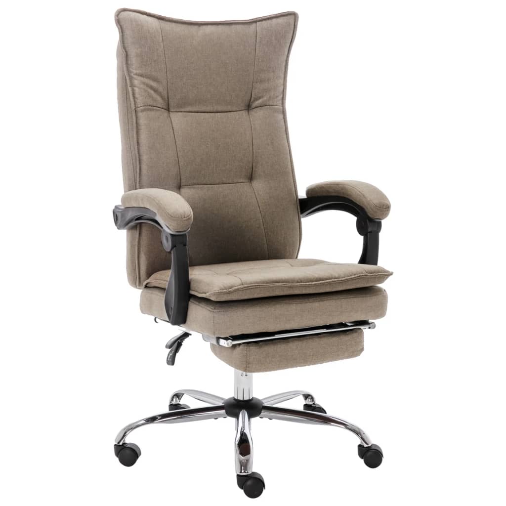 Silla de oficina de cuero sintético gris antracita