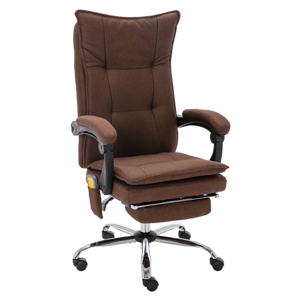 Silla de oficina de masaje cuero sintético gris