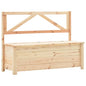 Solid pine storage bench 120 cm