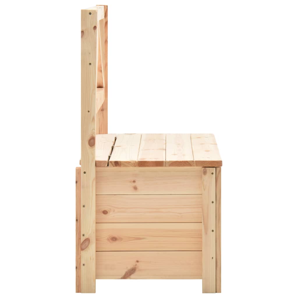 Solid pine storage bench 120 cm