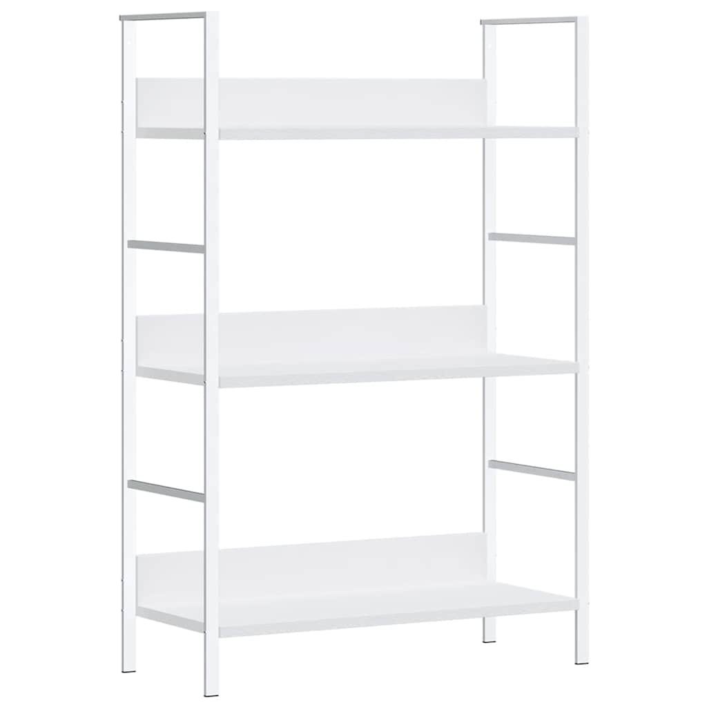 Estantería de 3 niveles madera ingeniería blanco 60x27,6x90,5cm