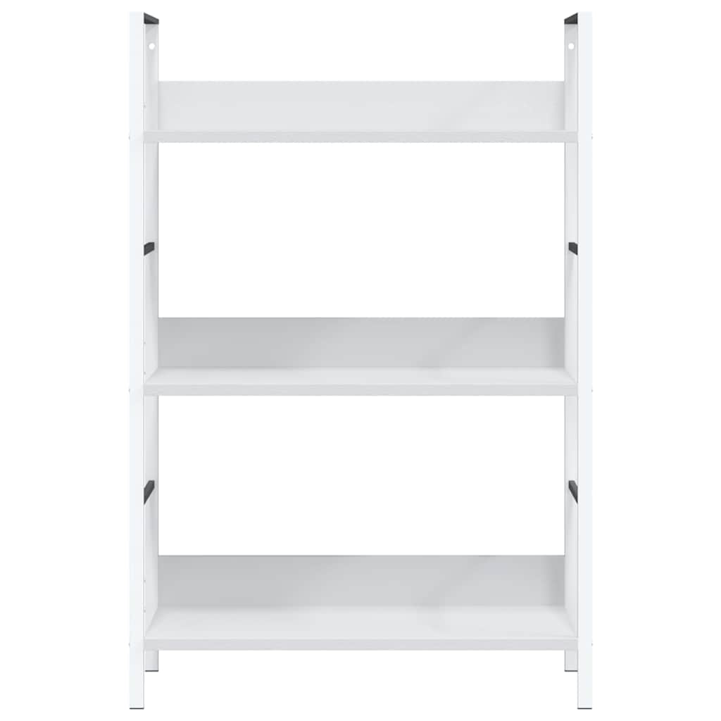 Estantería de 3 niveles madera ingeniería blanco 60x27,6x90,5cm