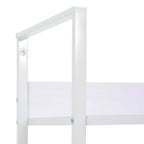 Estantería de 3 niveles madera ingeniería blanco 60x27,6x90,5cm
