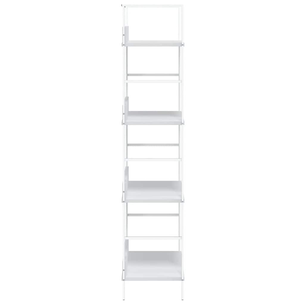 Estantería 4 niveles madera ingeniería blanco 60x27,6x124,5 cm