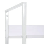 Estantería 4 niveles madera ingeniería blanco 60x27,6x124,5 cm