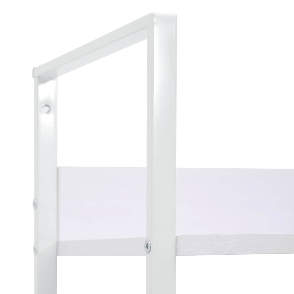 Estantería 4 niveles madera ingeniería blanco 60x27,6x124,5 cm