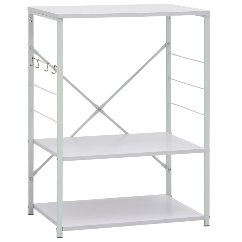 Armario de microondas madera ingeniería blanco 60x39,6x79,5 cm