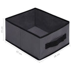 Armario de almacenaje con 6 cajones acero gris 55x29x55 cm