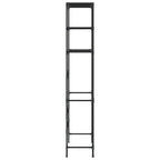 Estantería de 3 niveles sobre lavadora negro 69x28x169 cm