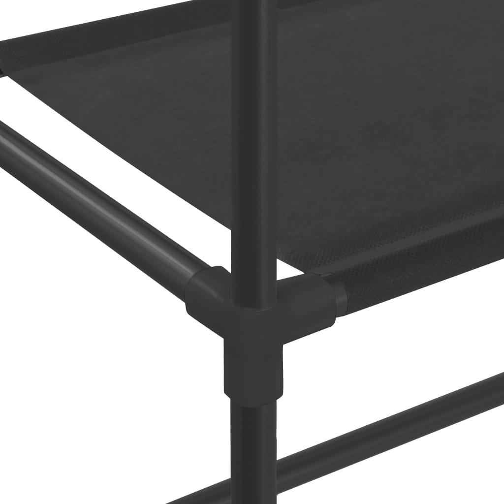 Estantería de 3 niveles sobre lavadora negro 69x28x169 cm