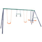 Juego de columpios con aros de gimnasia y 4 asientos acero