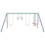 Juego de columpios con aros de gimnasia y 4 asientos acero