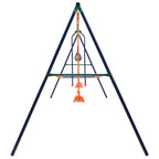Juego de columpios con aros de gimnasia y 4 asientos acero