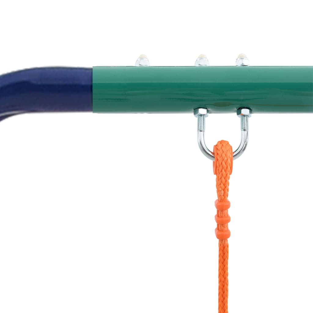 Juego de columpios con aros de gimnasia y 4 asientos acero
