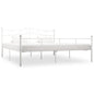Cama con somier sin colchón metal blanco 90x200 cm