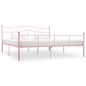 Cama con somier sin colchón metal blanco 90x200 cm