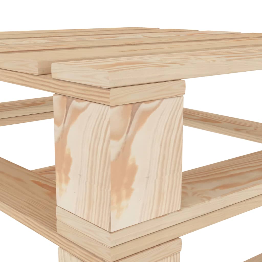 Juego de muebles de palés para jardín 6 piezas de madera