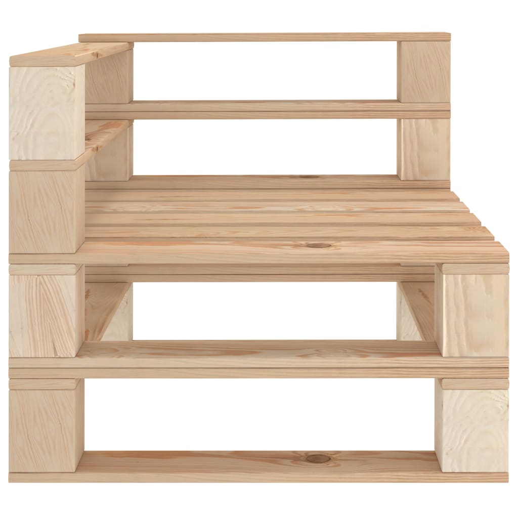 Juego de muebles de palés para jardín 6 piezas de madera