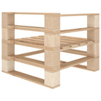 Juego de muebles de palés para jardín 6 piezas de madera