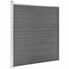 WPC garden fence grey 1218x186 cm