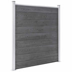 WPC garden fence grey 1218x186 cm